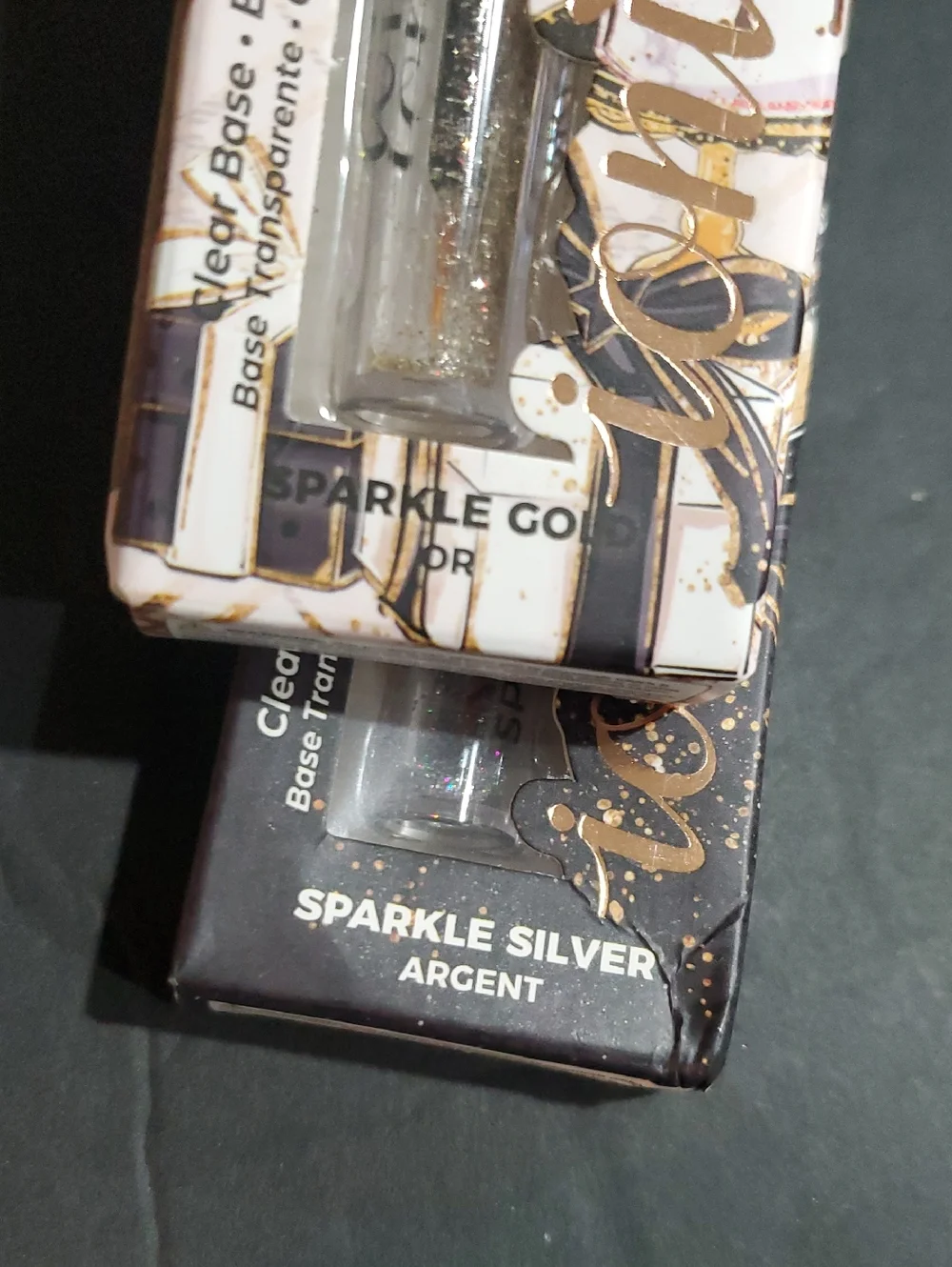 2pack sparkle silver argent gold or VIP soiree precise brush tip eye liners FREE